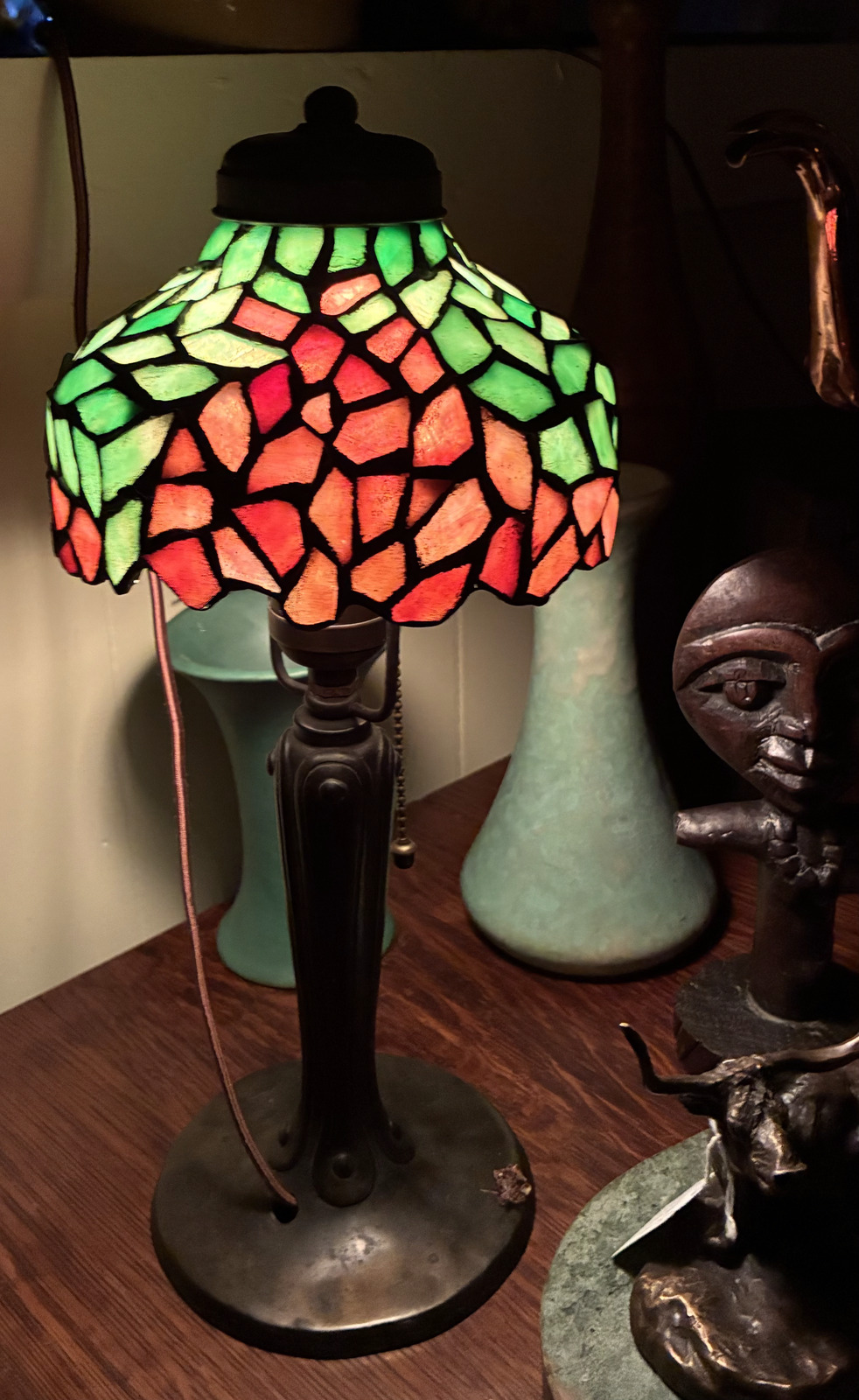 Stained glass Tiffany style lamp